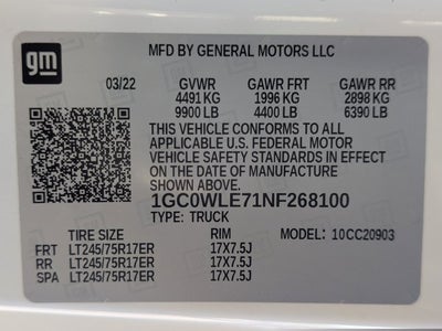 2022 Chevrolet Silverado 2500HD Work Truck