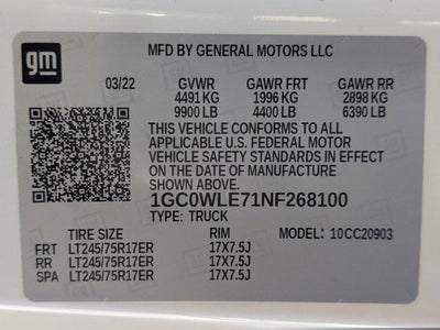 2022 Chevrolet Silverado 2500HD Work Truck