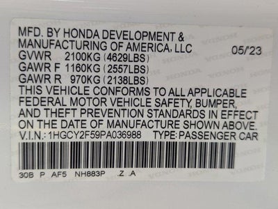 2023 Honda Accord Hybrid Sport