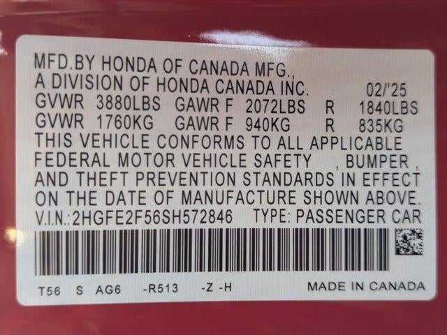 2025 Honda Civic Sport