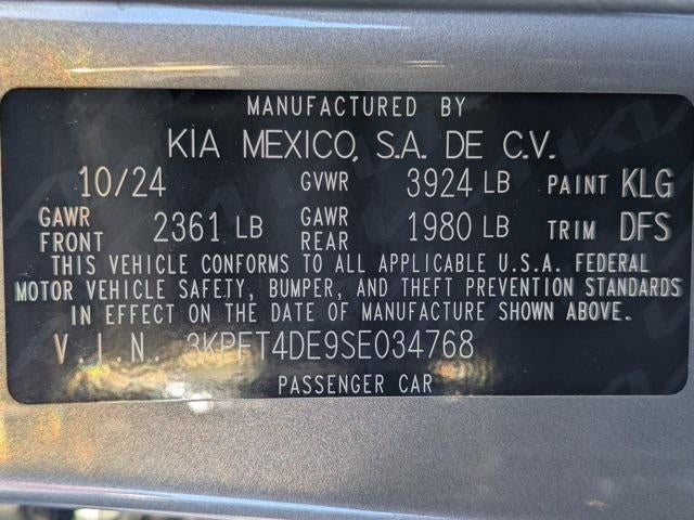 2025 Kia K4 LXS