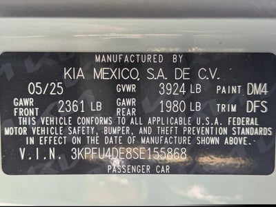 2025 Kia K4 EX