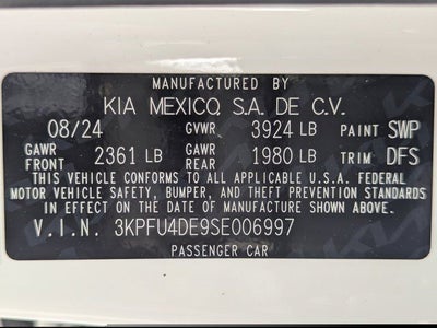 2025 Kia K4 EX