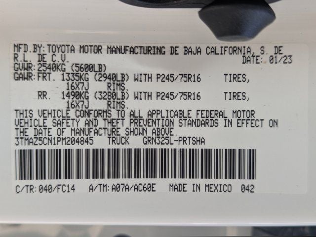 2023 Toyota Tacoma SR5 V6