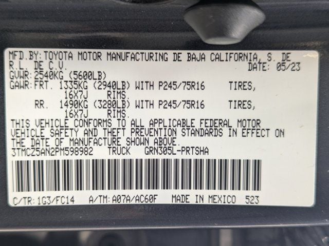 2023 Toyota Tacoma SR5 V6