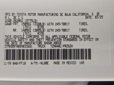 2025 Toyota Tacoma SR5