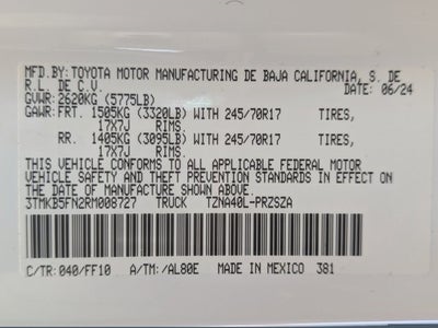 2024 Toyota Tacoma SR5