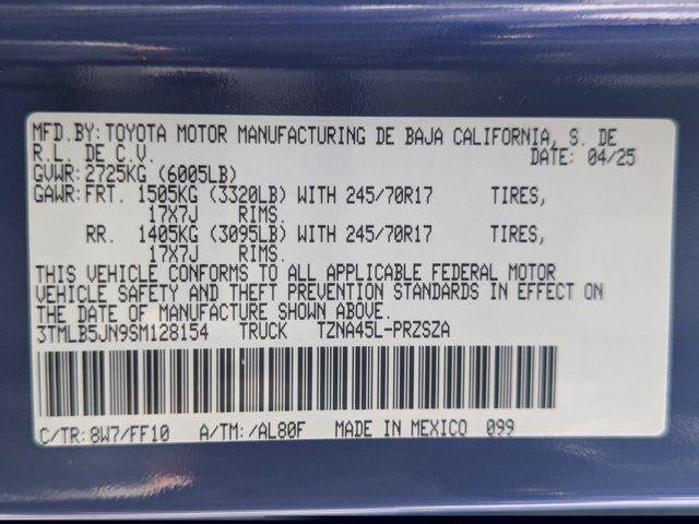 2025 Toyota Tacoma SR5
