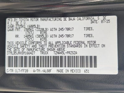 2025 Toyota Tacoma SR5