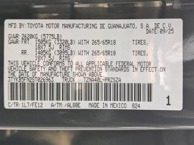 2025 Toyota Tacoma TRD Sport