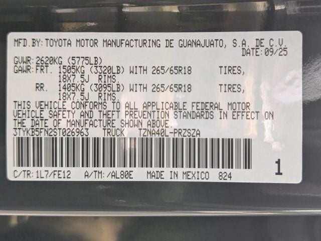 2025 Toyota Tacoma TRD Sport