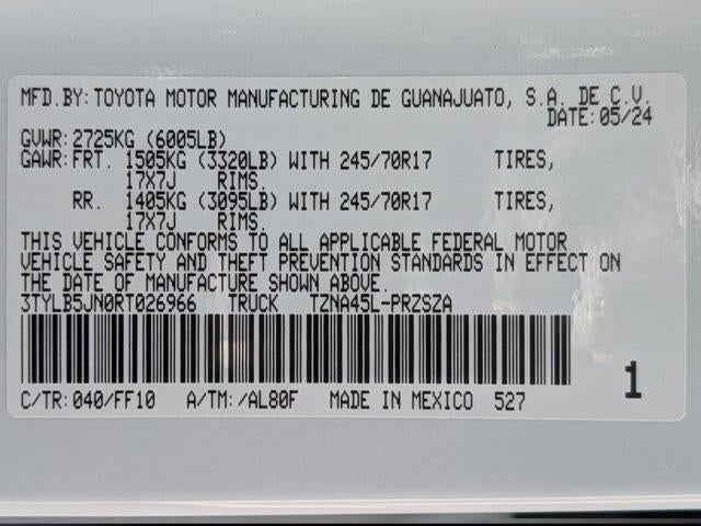 2024 Toyota Tacoma SR5