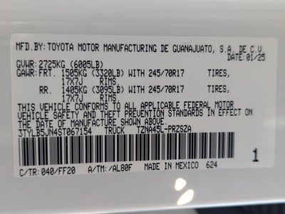 2025 Toyota Tacoma SR5