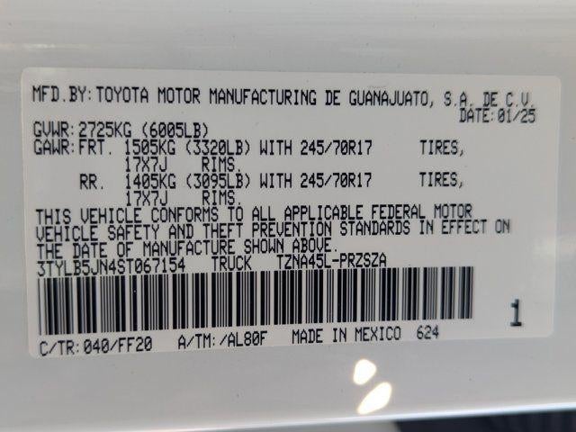 2025 Toyota Tacoma SR5