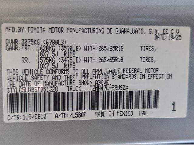 2025 Toyota Tacoma Hybrid Limited