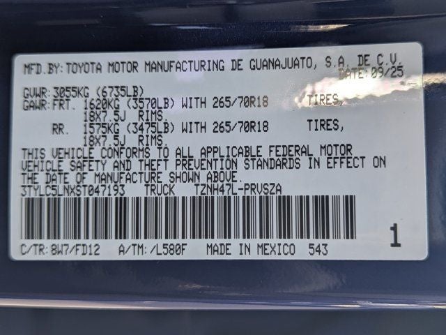 2025 Toyota Tacoma Hybrid TRD Off Road