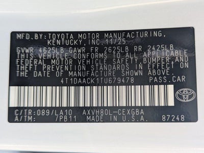 2026 Toyota Camry XLE