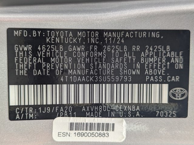 2025 Toyota Camry LE