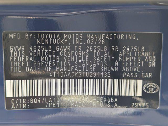 2026 Toyota Camry XLE