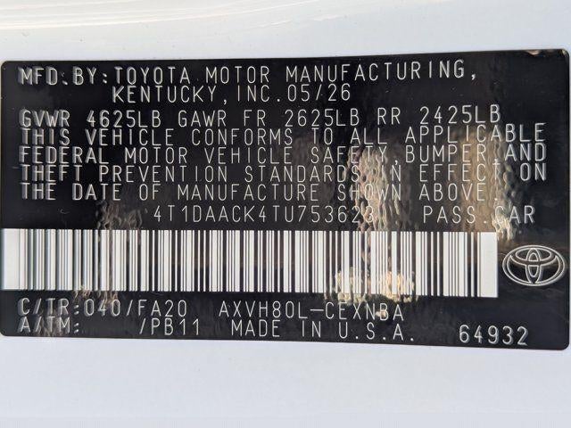 2026 Toyota Camry LE