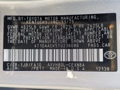 2026 Toyota Camry LE
