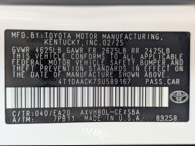 2025 Toyota Camry SE