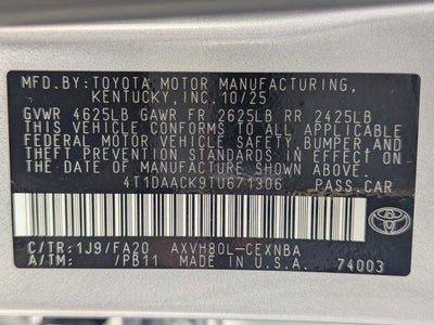 2026 Toyota Camry LE
