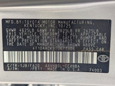 2026 Toyota Camry LE