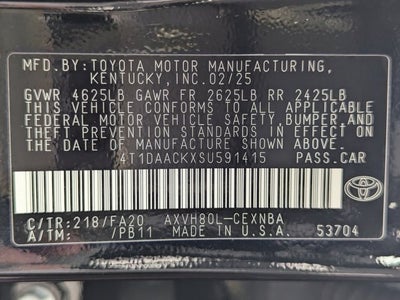 2025 Toyota Camry LE