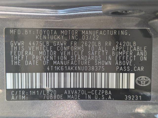 2022 Toyota Camry XSE