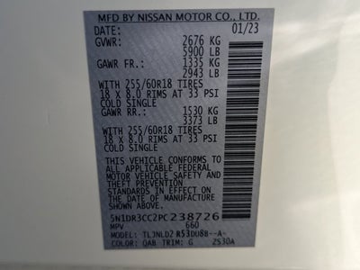 2023 Nissan Pathfinder SL