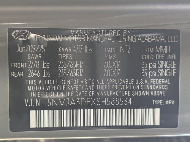 2025 Hyundai Tucson SE