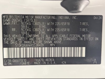 2024 Toyota Highlander LE