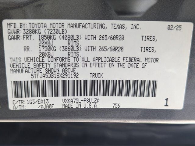 2025 Toyota Tundra Limited