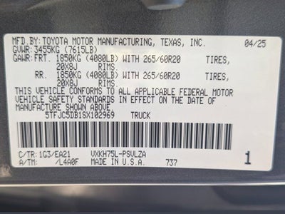 2025 Toyota Tundra Hybrid Limited
