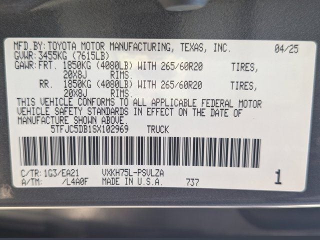 2025 Toyota Tundra Hybrid Limited