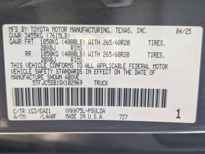 2025 Toyota Tundra Hybrid Limited