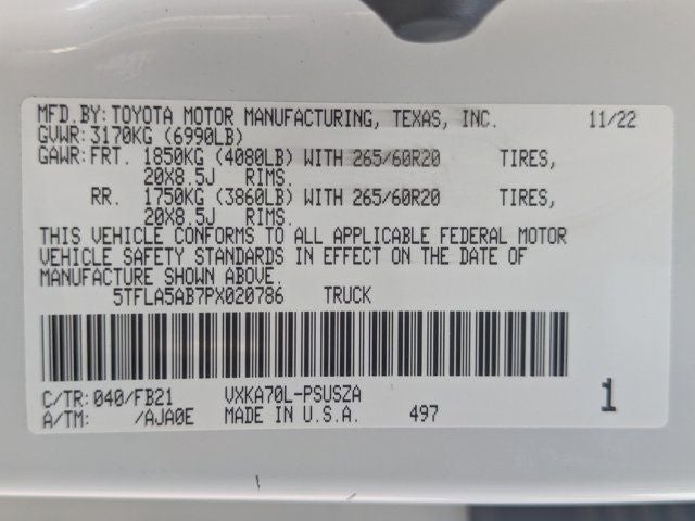 2023 Toyota Tundra SR5