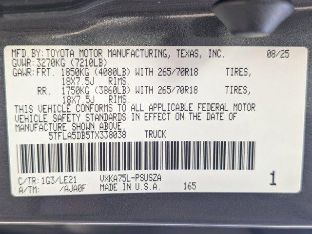 2026 Toyota Tundra SR5