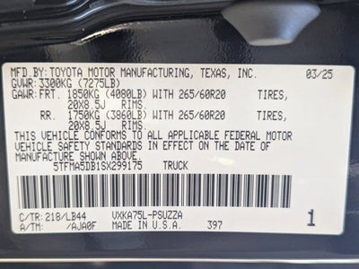 2025 Toyota Tundra 1794