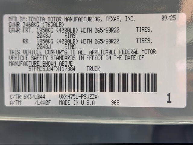 2026 Toyota Tundra Hybrid 1794 Edition