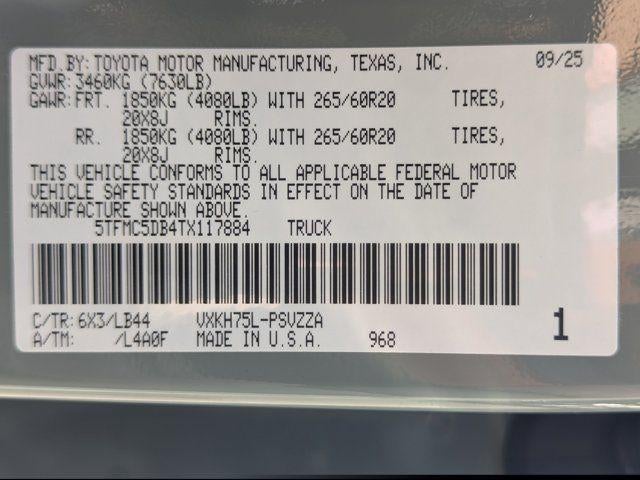 2026 Toyota Tundra Hybrid 1794 Edition