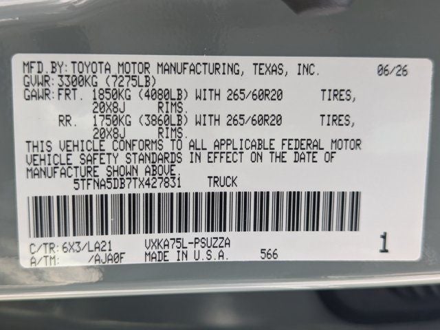 2026 Toyota Tundra Platinum