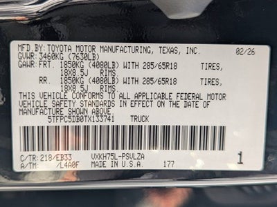 2026 Toyota Tundra Hybrid TRD Pro