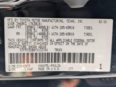 2026 Toyota Tundra Hybrid TRD Pro