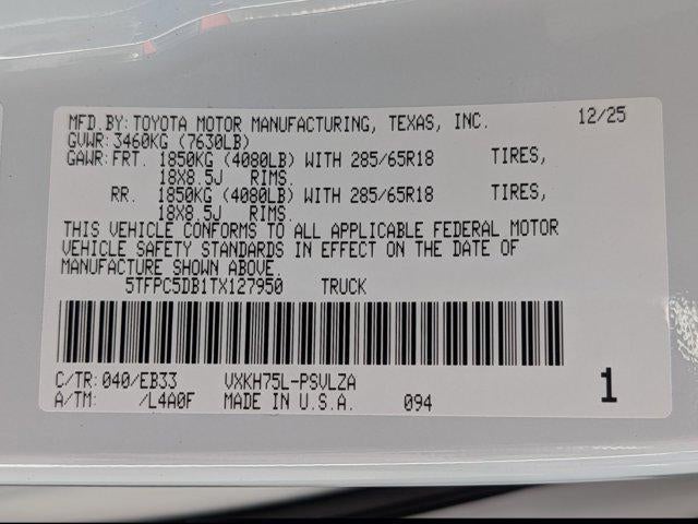 2026 Toyota Tundra Hybrid TRD Pro