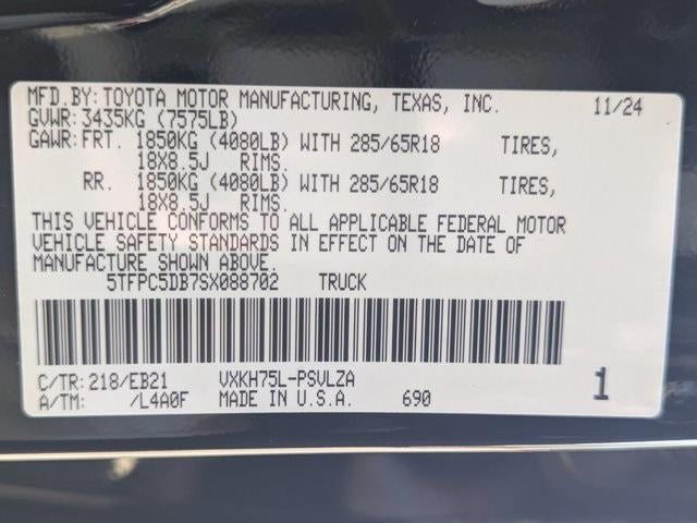 2025 Toyota Tundra Hybrid TRD Pro