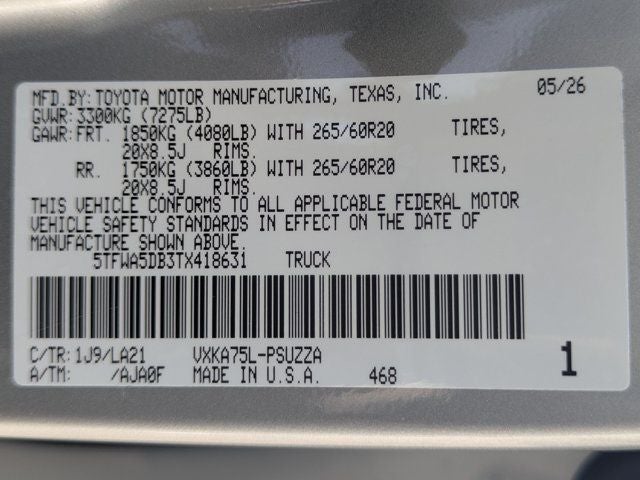 2026 Toyota Tundra Platinum