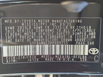 2023 Toyota Corolla LE