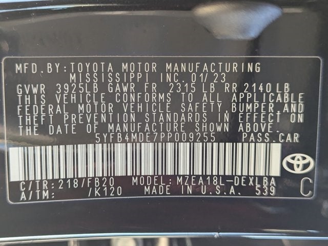 2023 Toyota Corolla LE